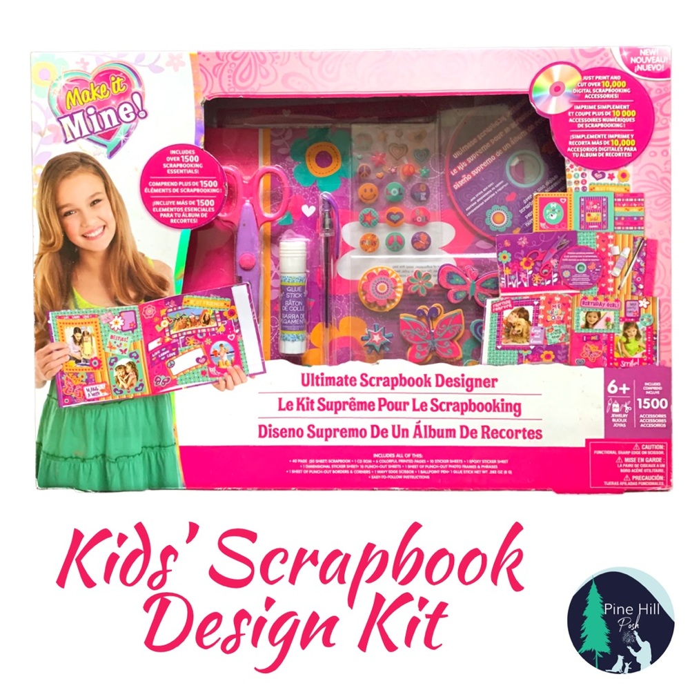 NEW Ultimate Scrapbook Designer Kit for Girls Album Stickers CD Art UNOPENED